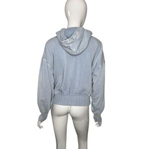 Aerie Oversized Hoodie Blue Women's Small Sweatshirt Comfy Cozy Lounge Sporty